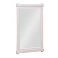 Dorel Living Dorel Living DE83137 24 in. Rion Bathroom Mirror; Rustic White DE83137